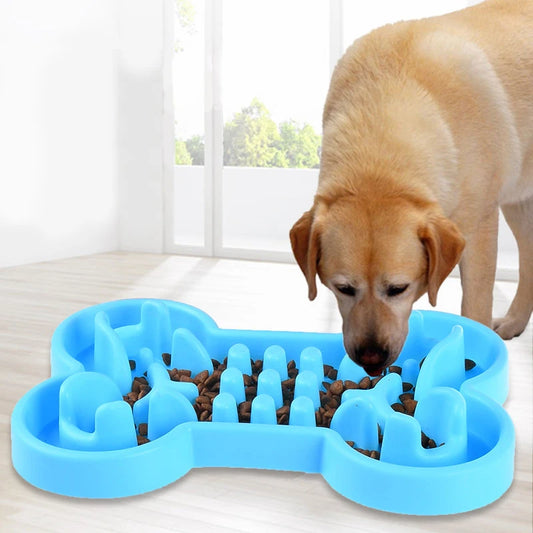 Rutschfester Futternapf aus weichem Gummi für langsames Fressen Hunde Katzen
