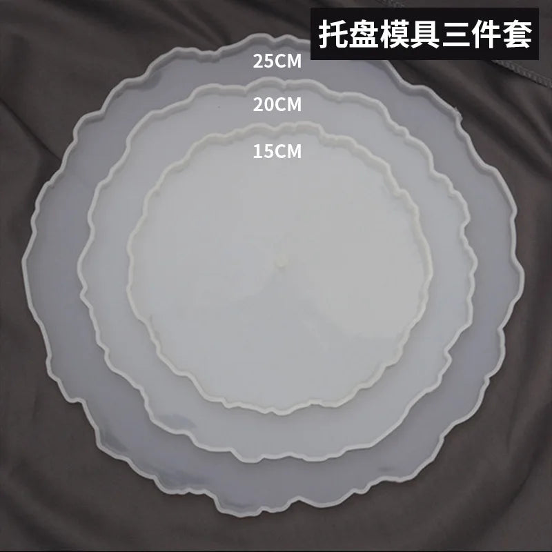 Silikonform dreischichtig für Obst Tee Untersetzer Epoxy Harz Kunst