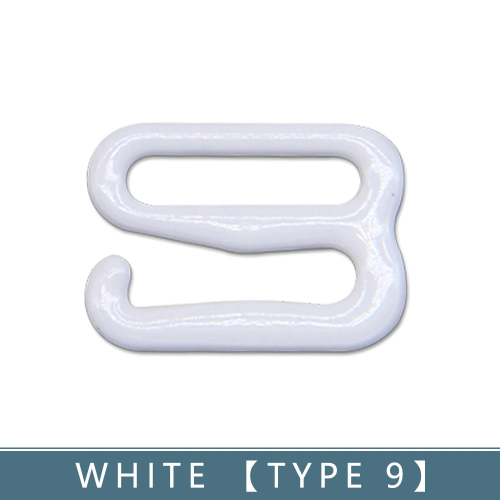 30-teiliges BH Ringe und Slider Set in Weiß und Schwarz Metall Zubehör