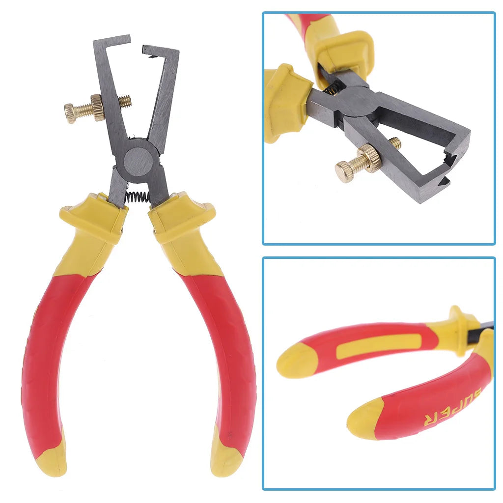 Isolierte Abisolierzange 1000V für Elektriker | Kabelzange 160mm Chrom-Vanadium