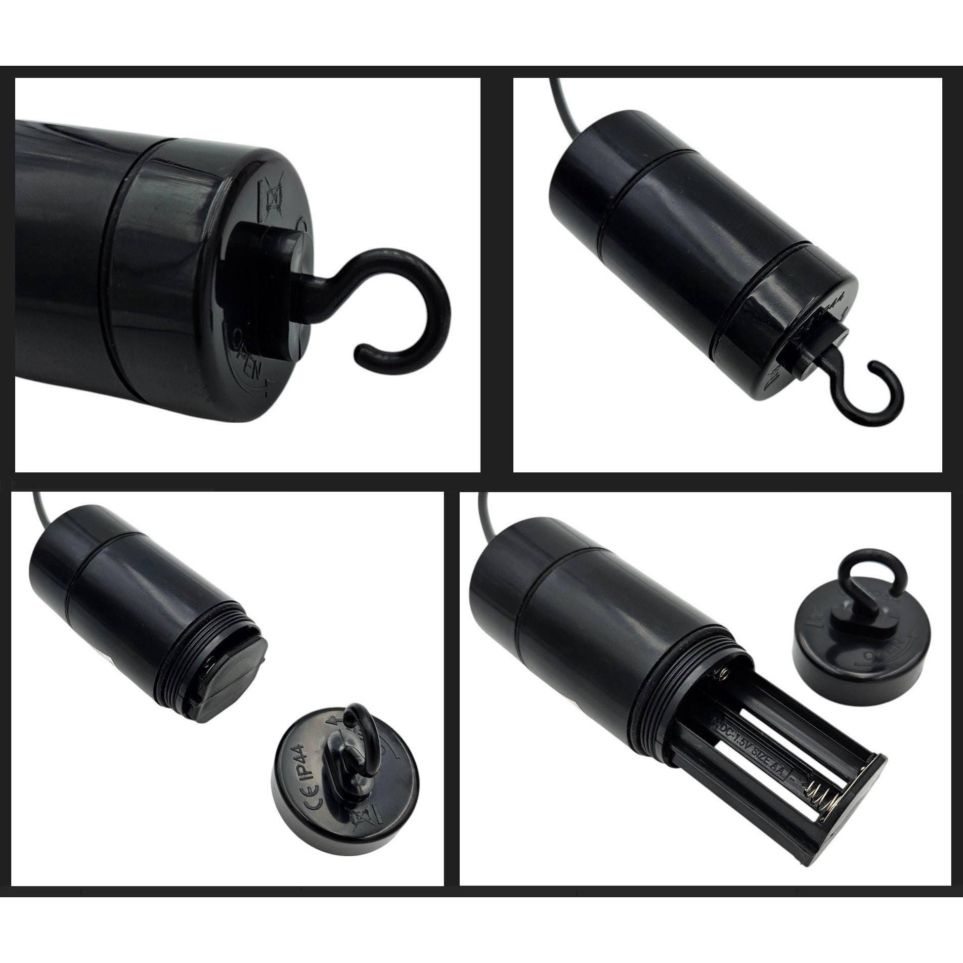 Hängeleuchte LED Rattan Optik Außen Innenbereich 18x16 cm Gartenbeleuchtung