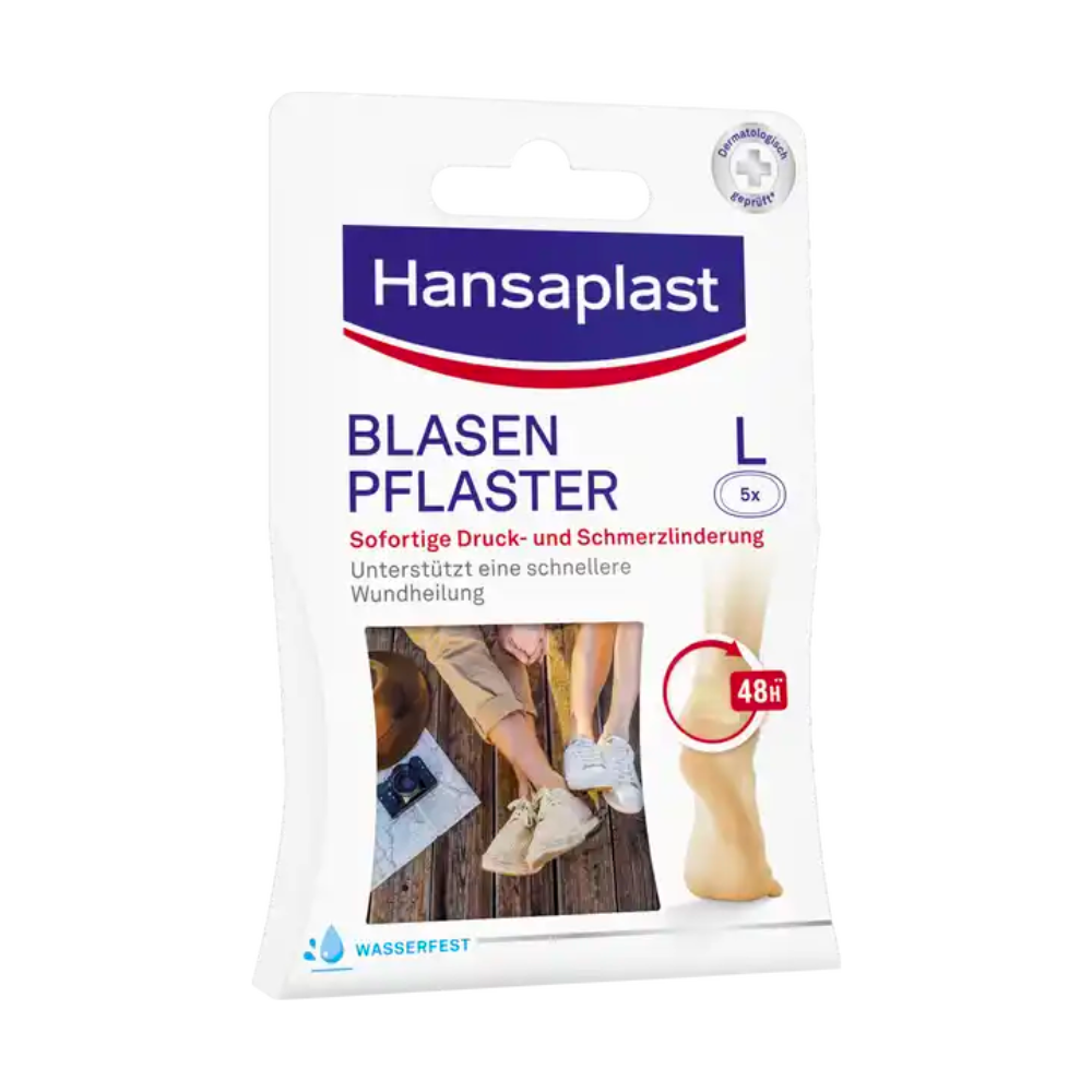 Blasenpflaster, groß, 5,8 x 3,4 Zentimeter, 5 Stück