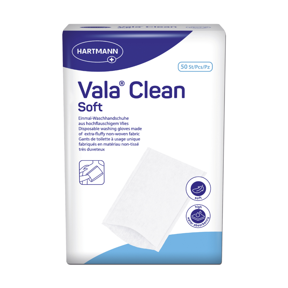 Hartmann Vala® Clean soft Einmal-Waschhandschuhe - 23 x 15,5 cm-Altruan