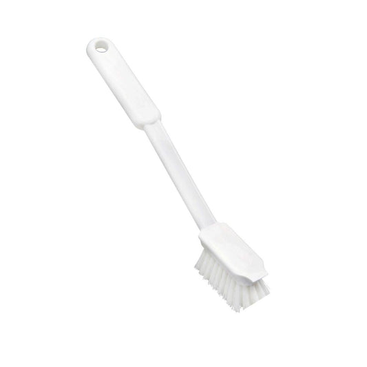 Schmale Nylon Spülbürste mittelhart weiß für Gastronomie und Großküchen-Altruan