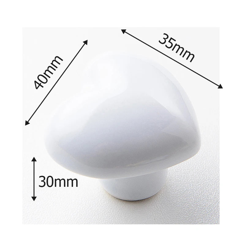 Keramik Herz Möbelgriff Bunte Schrankknöpfe für Kinder - Küche