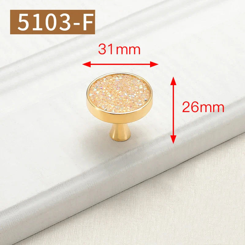 Möbelgriff Goldfarben Nordischer Stil Zinklegierung für Möbel