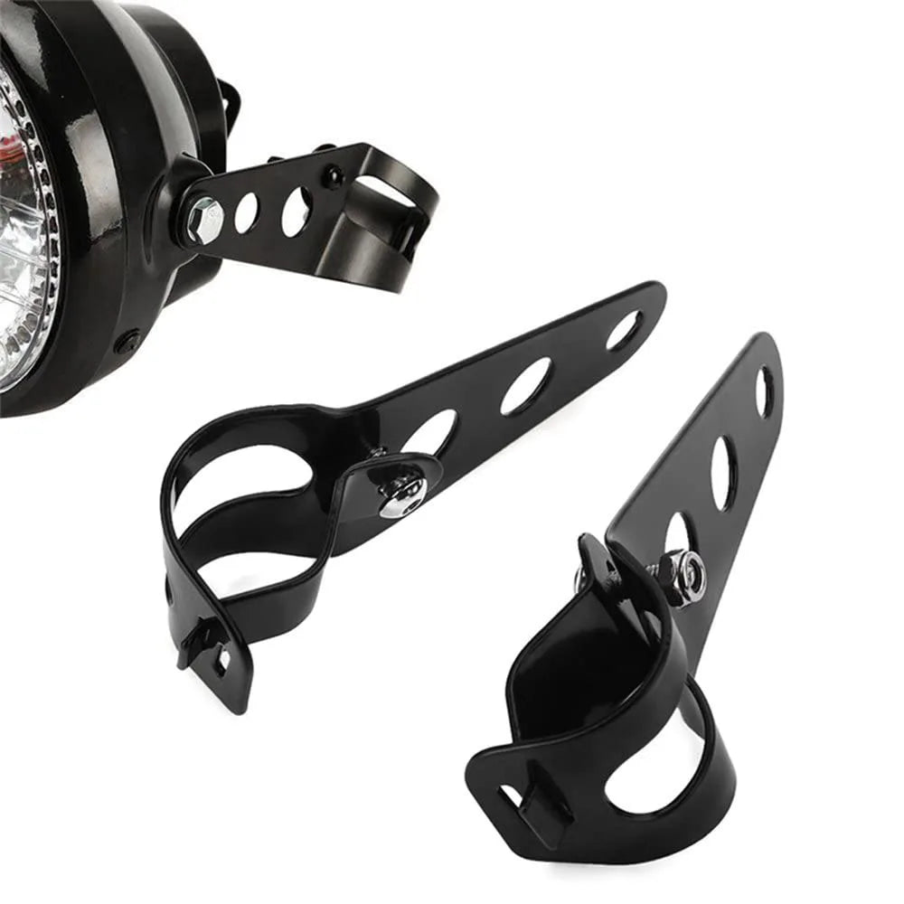 Motorrad Scheinwerfer Halterung einstellbar – Gabel Klemmhalterung für 27-48mm
