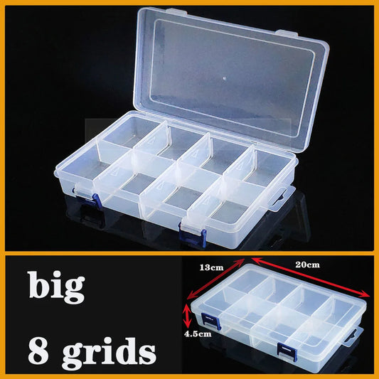 Vielseitiger transparenter Organizer für Kleinteile: Schmuck, Werkzeug, Büro