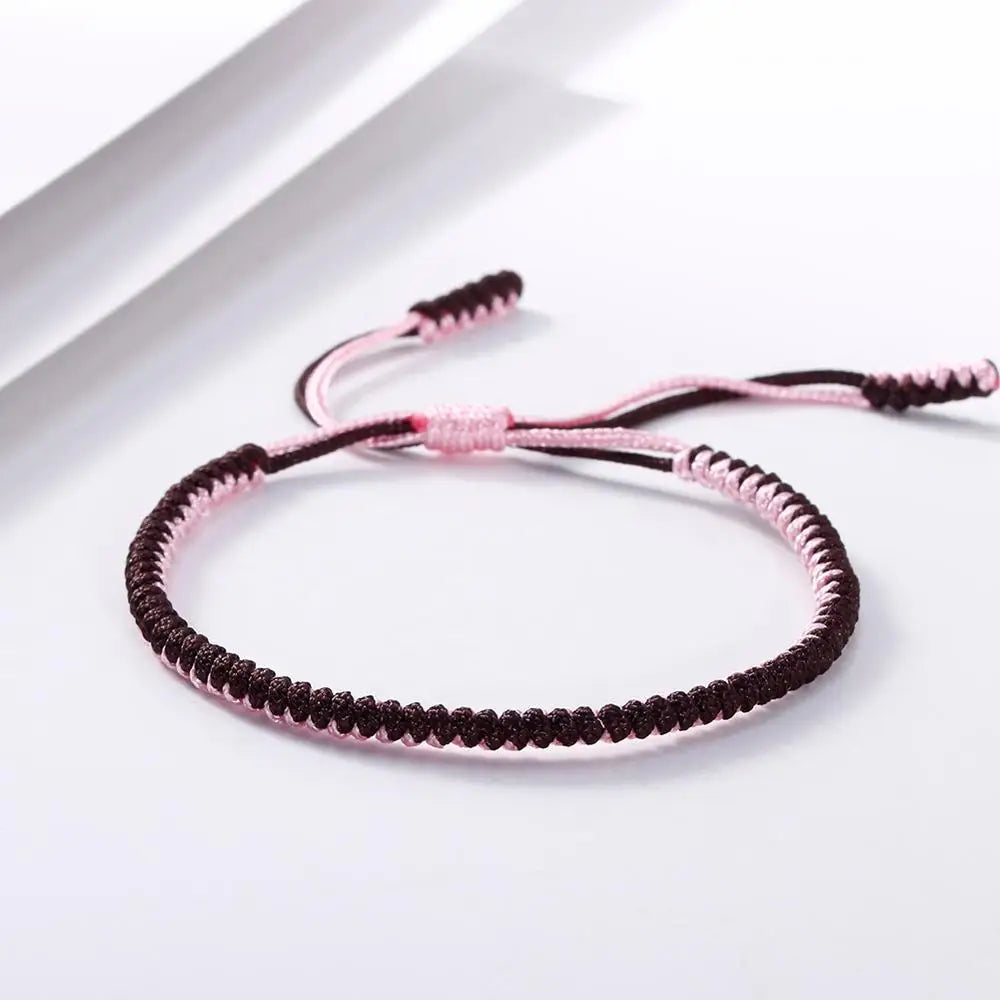 Braunes geflochtenes Armband verstellbar Handarbeit für Damen Herren