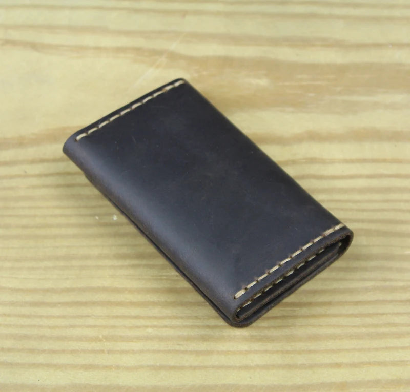 Handgemachtes echtes Leder Schlüsseletui für Herren und Damen