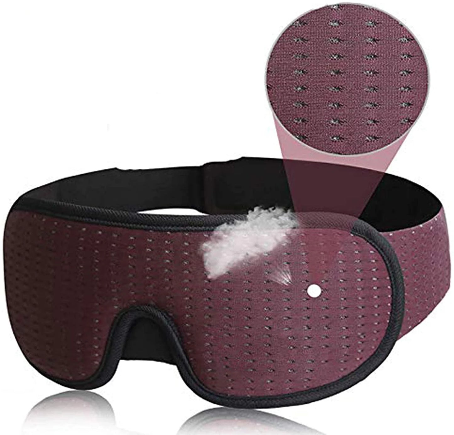 3D Schlafmaske mit Memory Foam – Maximale Lichtblockade - Komfort, verstellbar