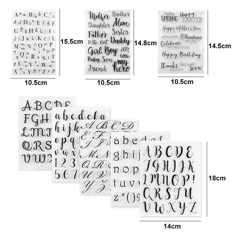 Silikon Buchstaben Stempel für Kekse Kuchen Fondant Backzubehör