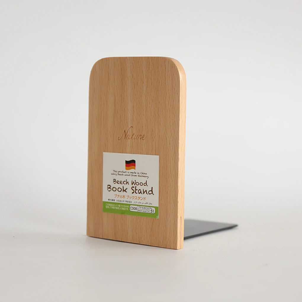 Naturholz Buchstütze für Schreibtisch und Ordnung im Büro