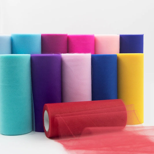 Tüll-Rolle aus Organza Stoff 25 Yards x 15 cm für Dekorationen - Yabubest - Home & More