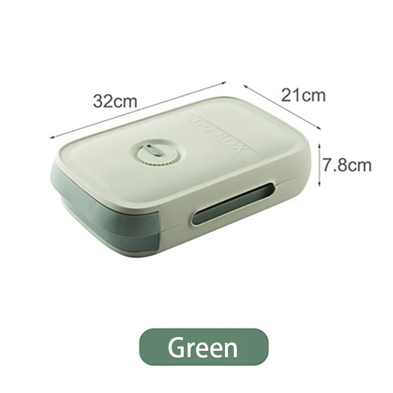 Schubladen Ei-Aufbewahrungsbox Kühlschrank stapelbar Kunststoff Organizer