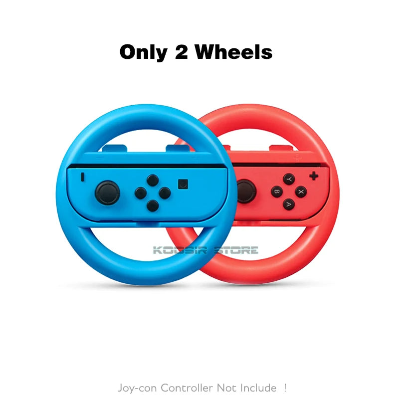 Ergonomische Joy-Con Grips mit Lenkrad - Thumbstick Caps aus ABS