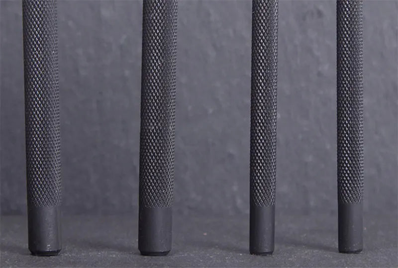 4 teiliges Lederhandwerk Meißel und Locher Set mit Diamantspitze