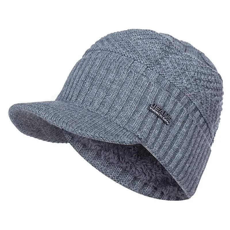 Warmer Unisex Winter Beanie mit Pelz Futter für kalte Outdoor-Tage
