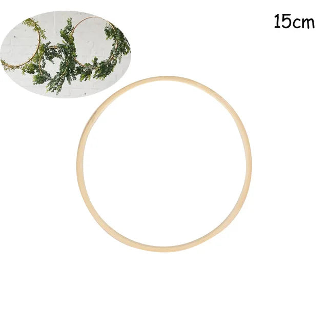 Bambus Ring für kreative Heimdekoration - Hängende Blumenkränze
