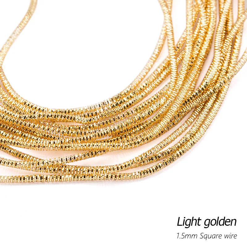 Kupferdraht Metall Nähzubehör 2.8m 10g DIY Schmuck Patch Stickerei