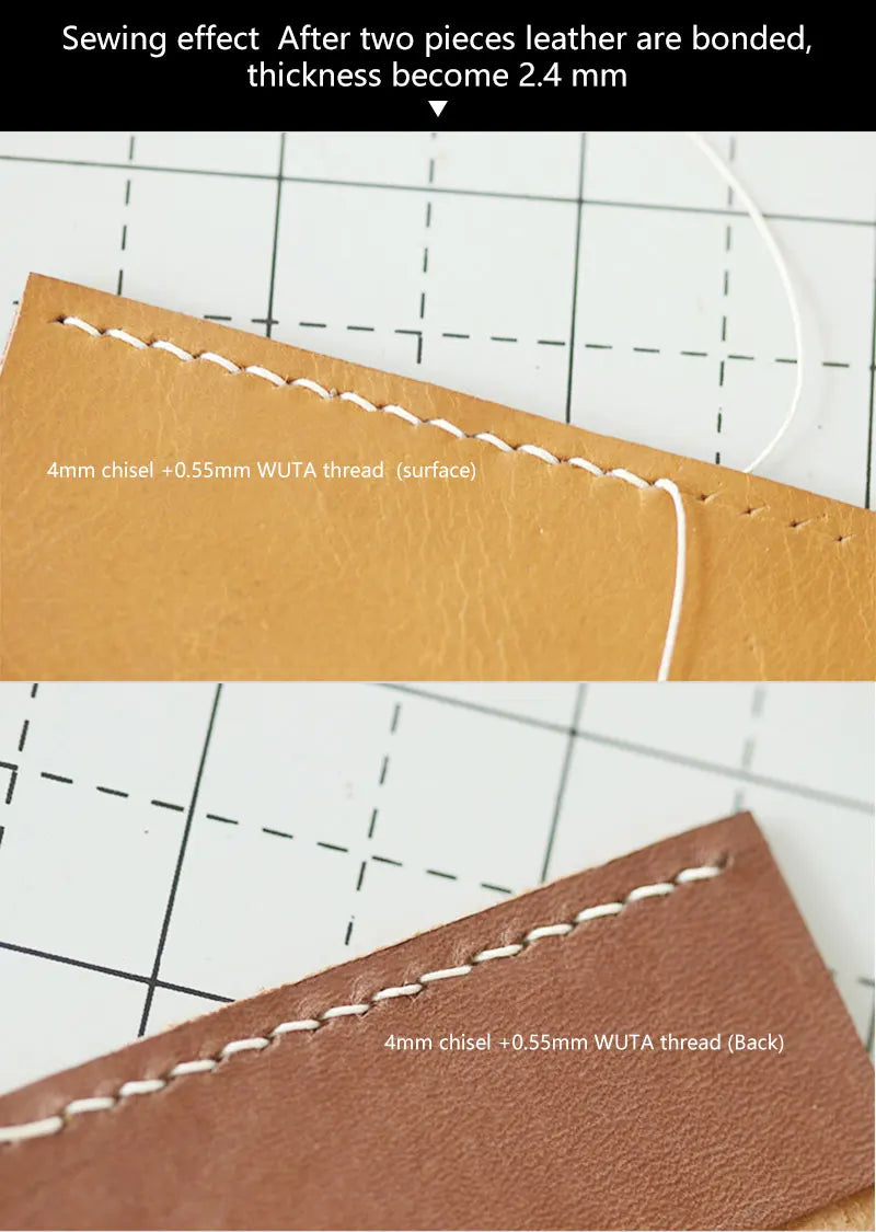 4 teiliges Lederhandwerk Meißel und Locher Set mit Diamantspitze