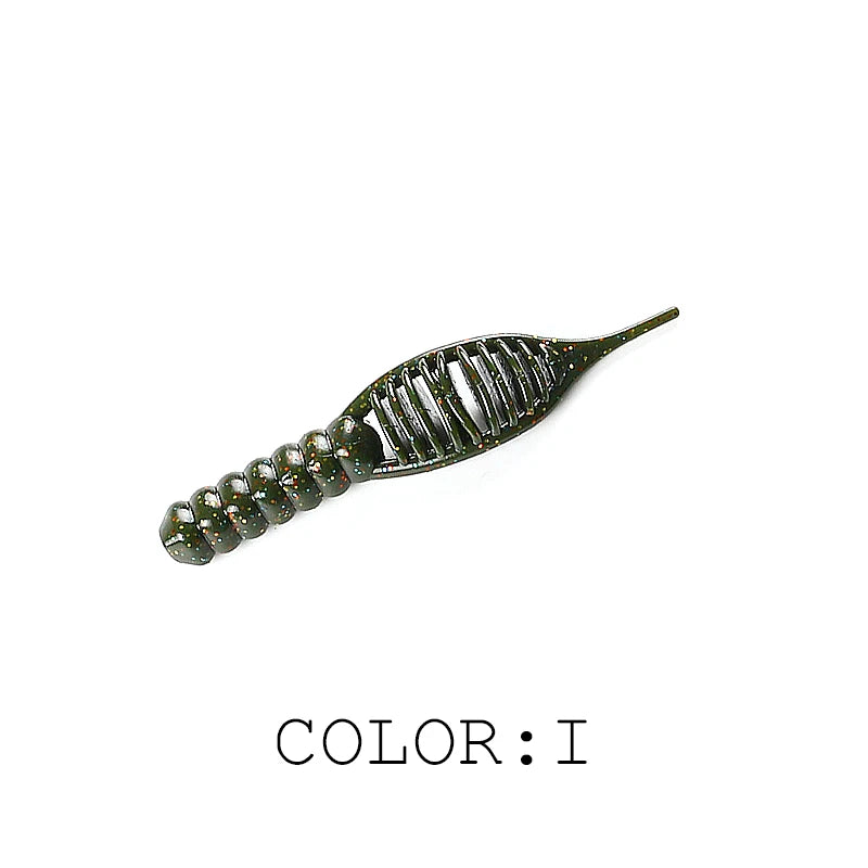 Weiche Angelköder Set - Silikon Larven 80mm/8 Stk. oder 55mm/15 Stk. für Angler