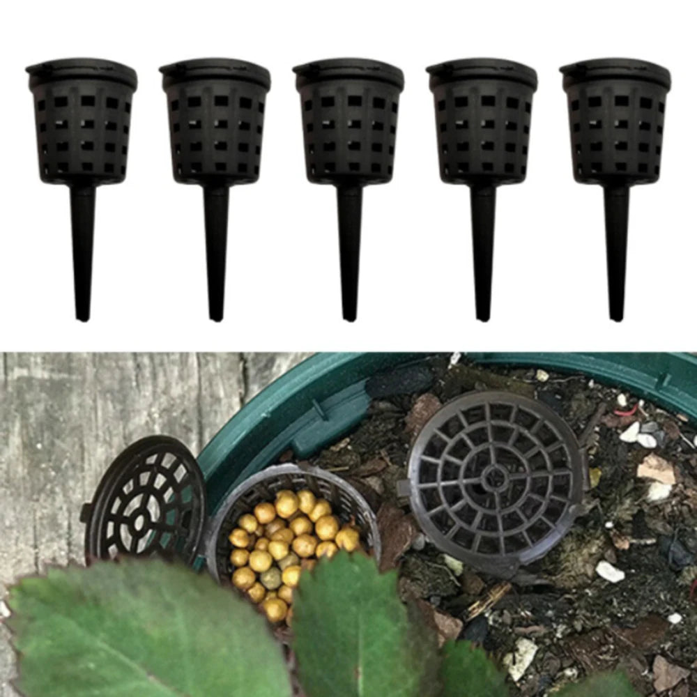 50er Set Pflanzendüngerkörbe mit Deckel für Topfpflanzen Garten Bonsai
