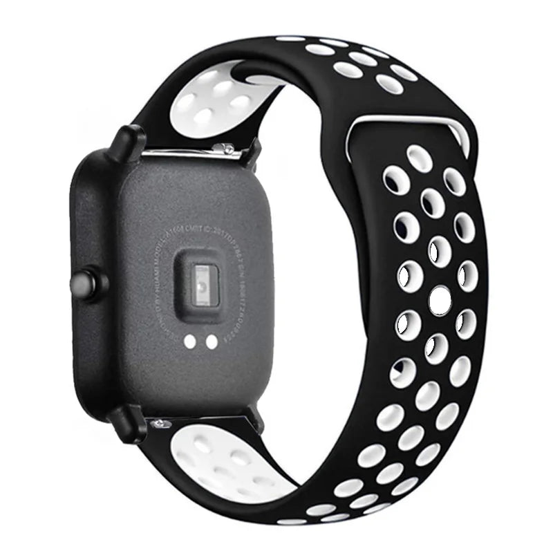 Sportliches 22mm Silikon Armband für Xiaomi Redmi Uhren Aktiv-Style