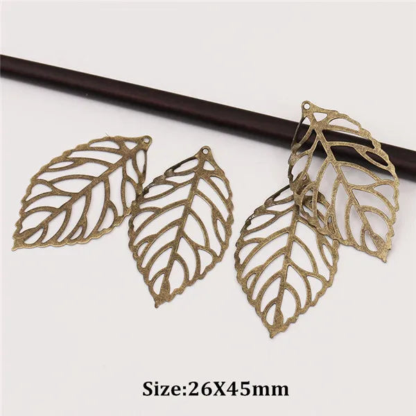 50x filigrane Metall Anhänger in Gold und Silber für DIY Schmuckherstellung