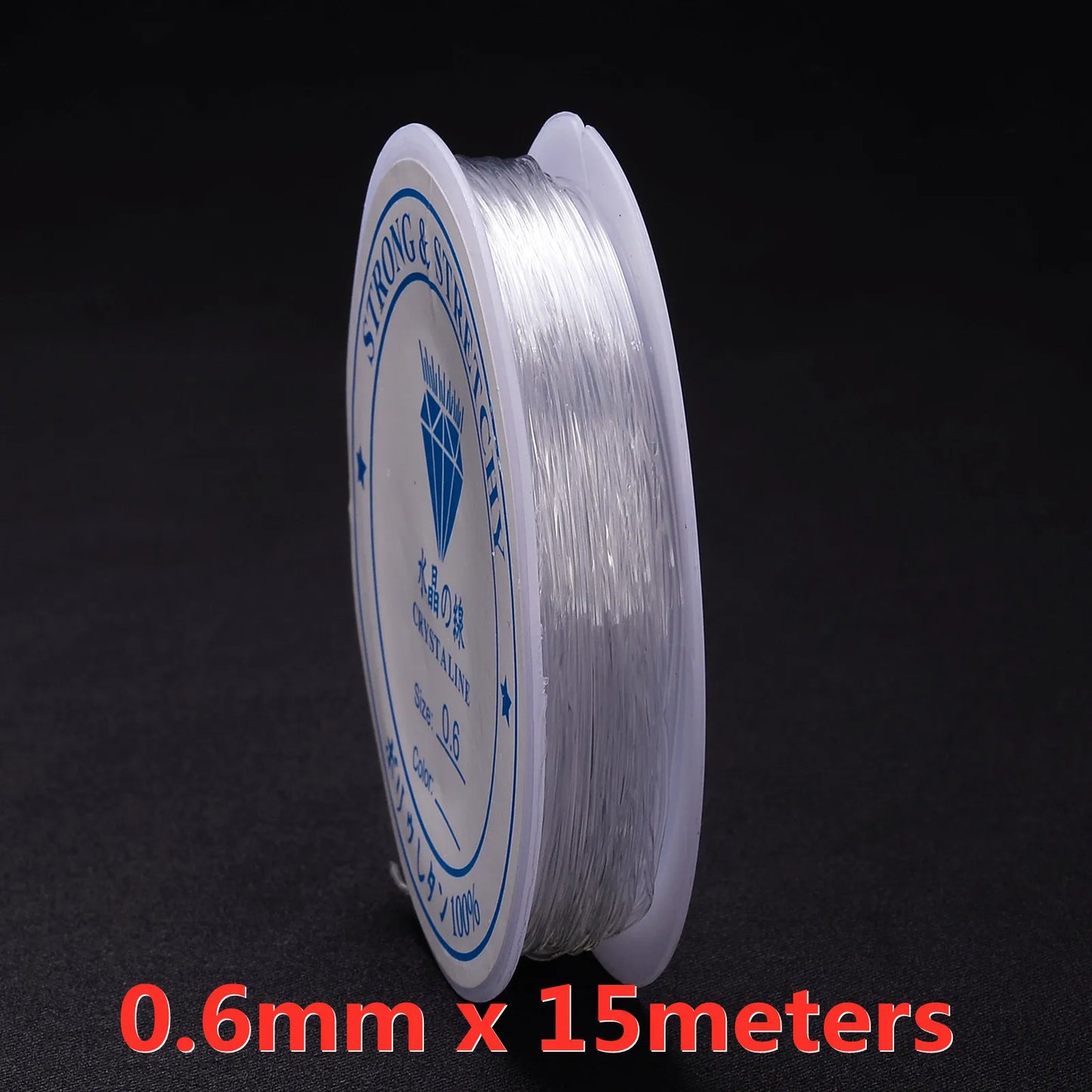 Elastische Schmuck Schnur 0,5-1,5 mm transparenter Faden für DIY Armband