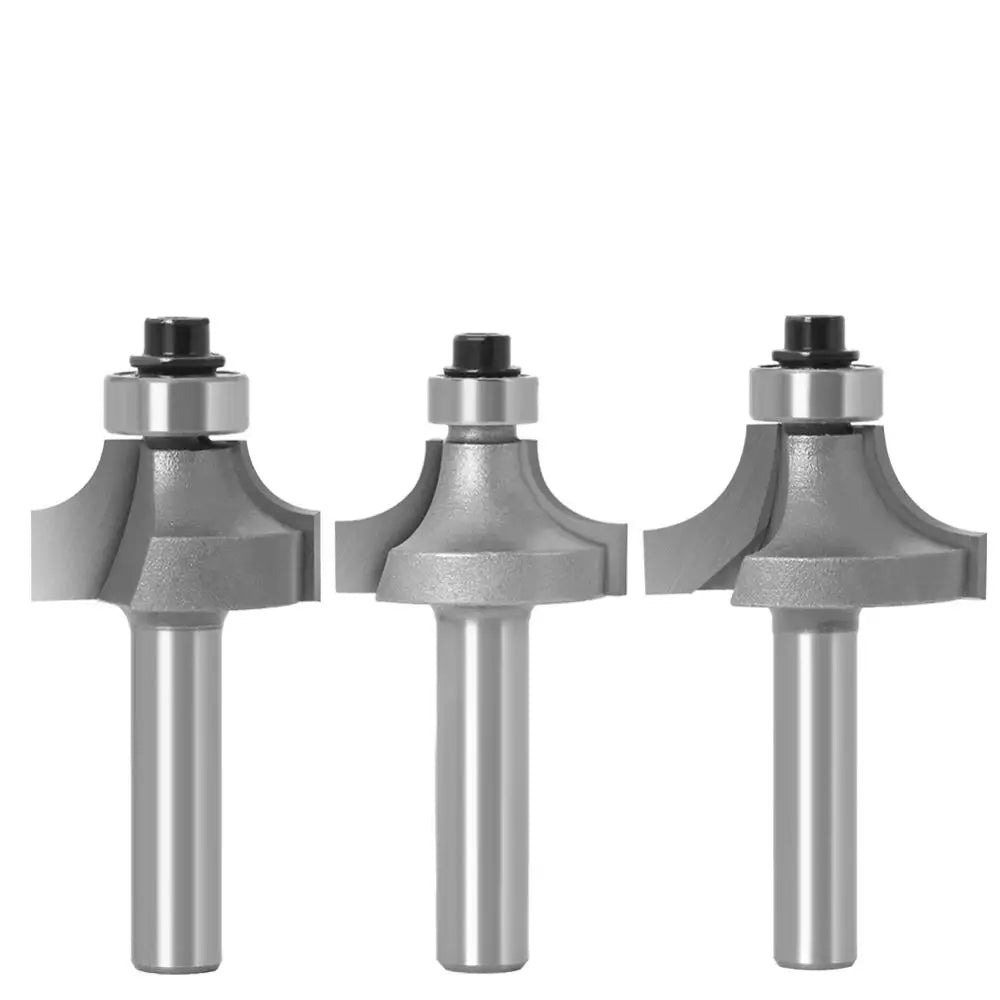 3-teiliges 8mm Schaft Router Bit Set mit Lager für Holzfräsen