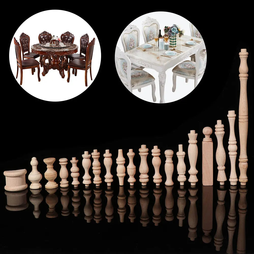 Vintage Holz Geschnitzte Möbel Füße Schrank Beine Dekoration Varianten