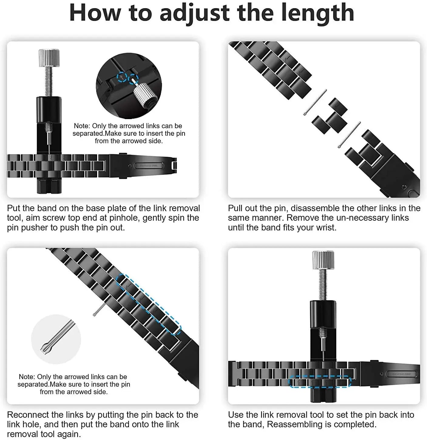 Edelstahl Strap & Case für Amazfit GTR 2 3 Pro