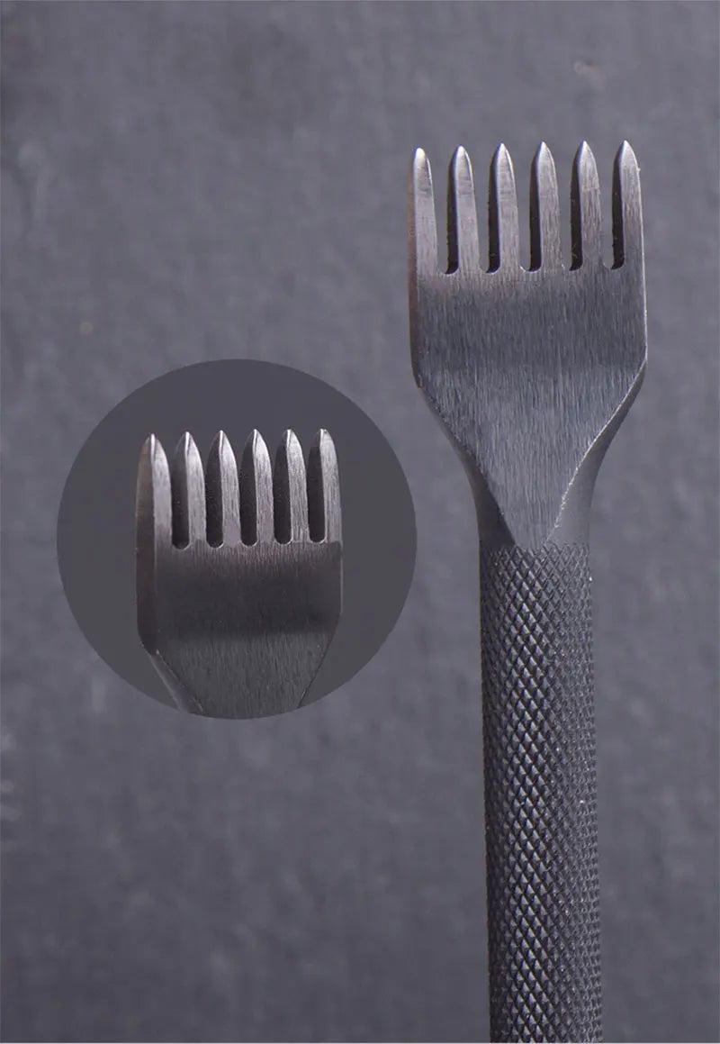 4 teiliges Lederhandwerk Meißel und Locher Set mit Diamantspitze