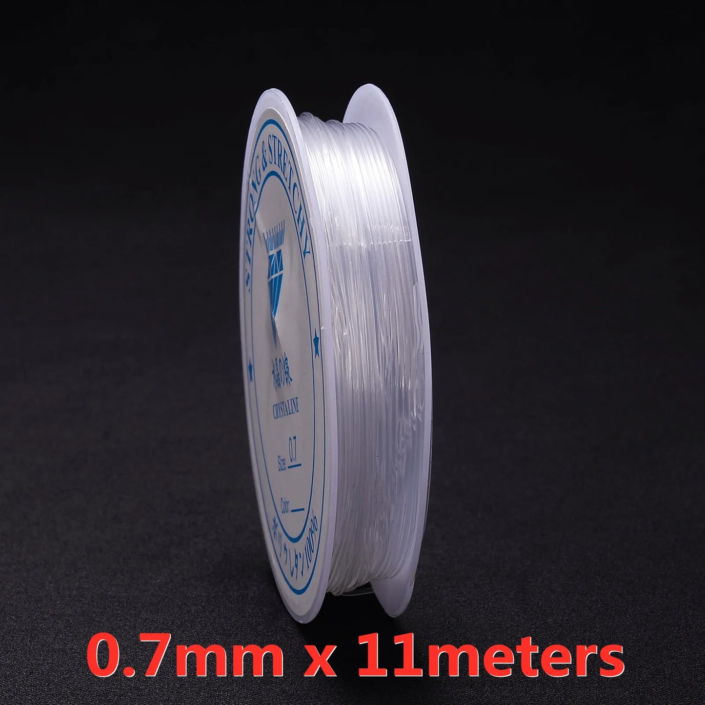 Elastische Schmuck Schnur 0,5-1,5 mm transparenter Faden für DIY Armband