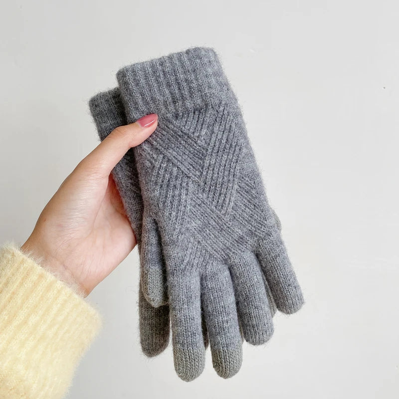 Unisex Touchscreen Handschuhe Winter winddicht warm doppellagig
