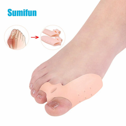 2 Stück Silikon Zehenspreizer und Hallux Valgus Korrektor für Fußpflege - Yabubest - Home & More