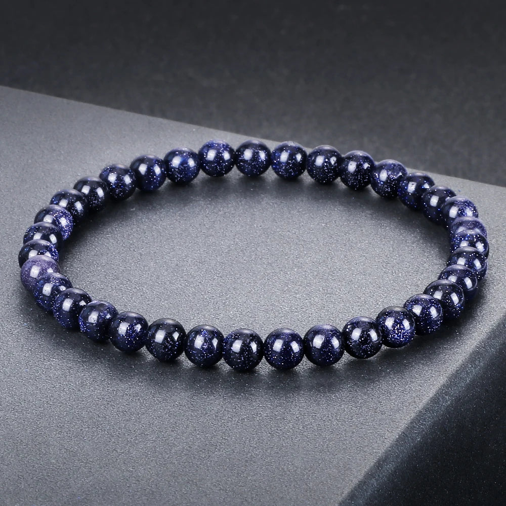 Natur Sandstein Armband mit Quarz Perlen Verstellbarer Handgelenkschmuck