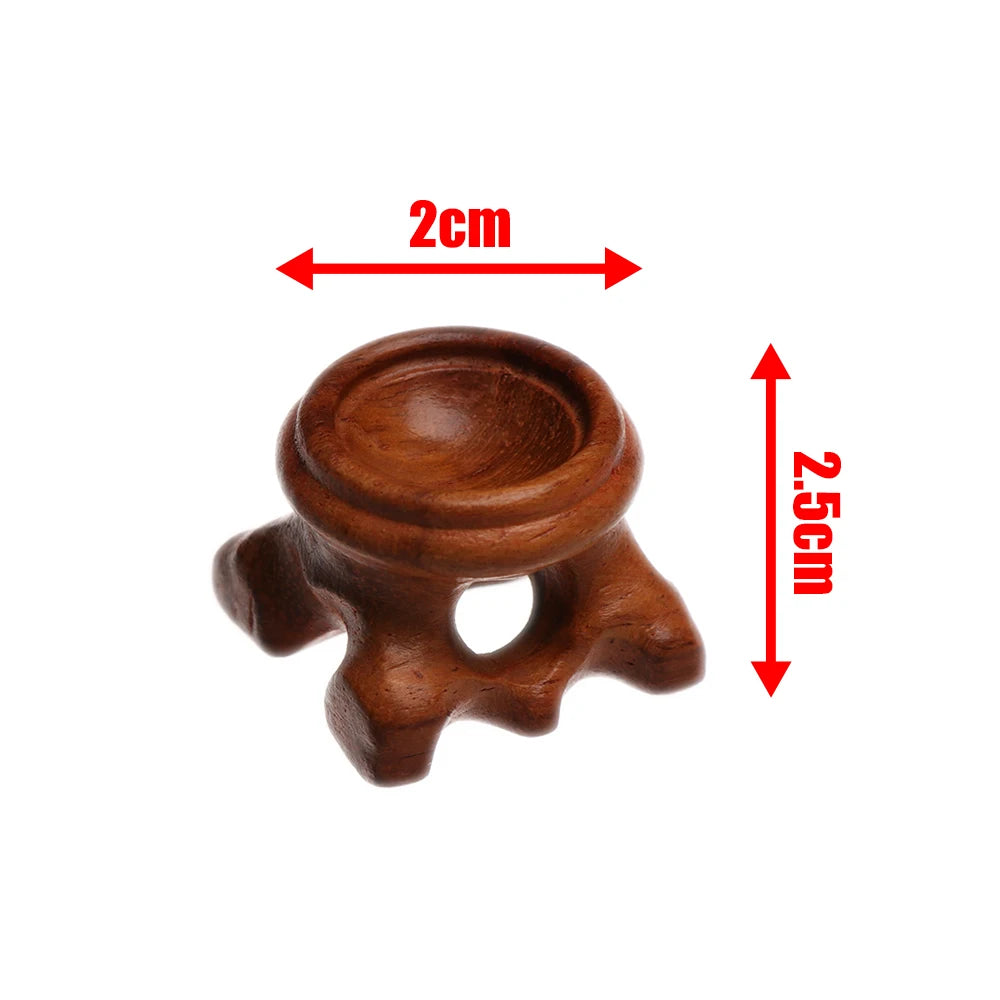 Moderner Holzhalter für Kristallkugeln mit einfacher Handhabung