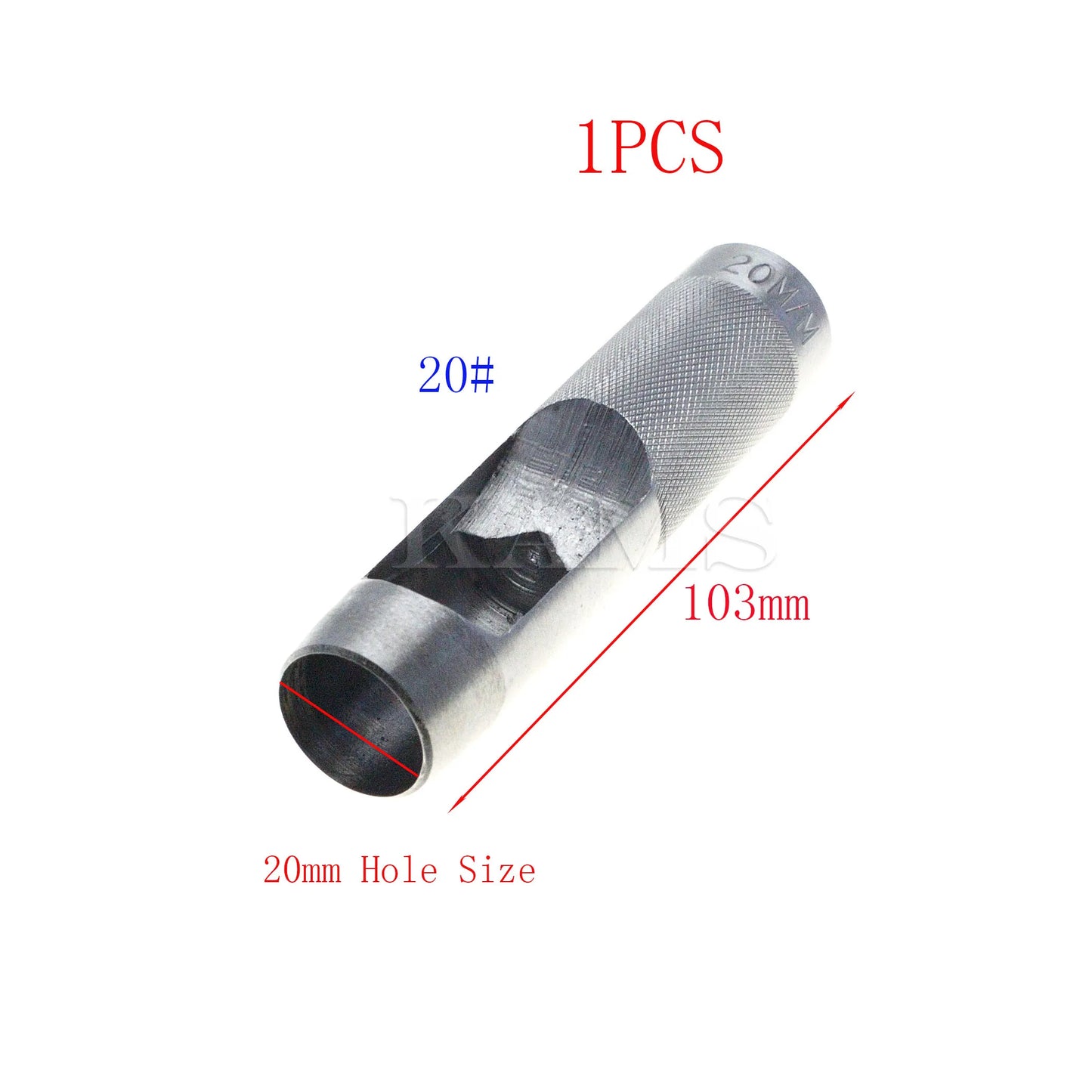 Lederwerkzeug Lochstanzer Set 1 bis 25 mm für Leder und Leinwand
