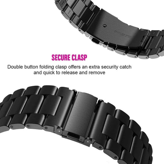 Edelstahl Uhrenarmband 20mm 22mm für Smartwatches & Classic Uhren Unisex