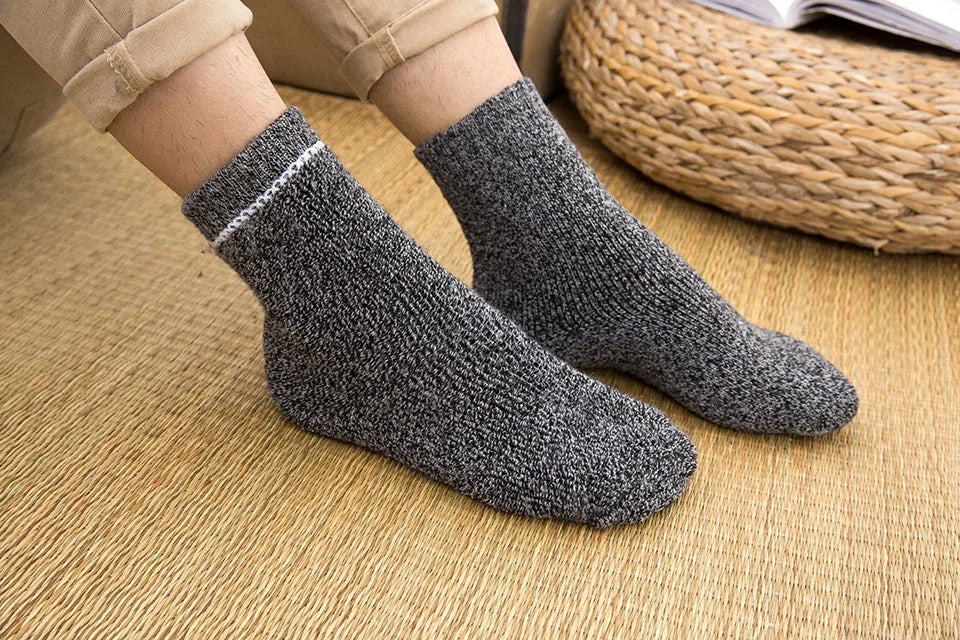 Dicke warme Merino Wollsocken für Männer im 3er Pack