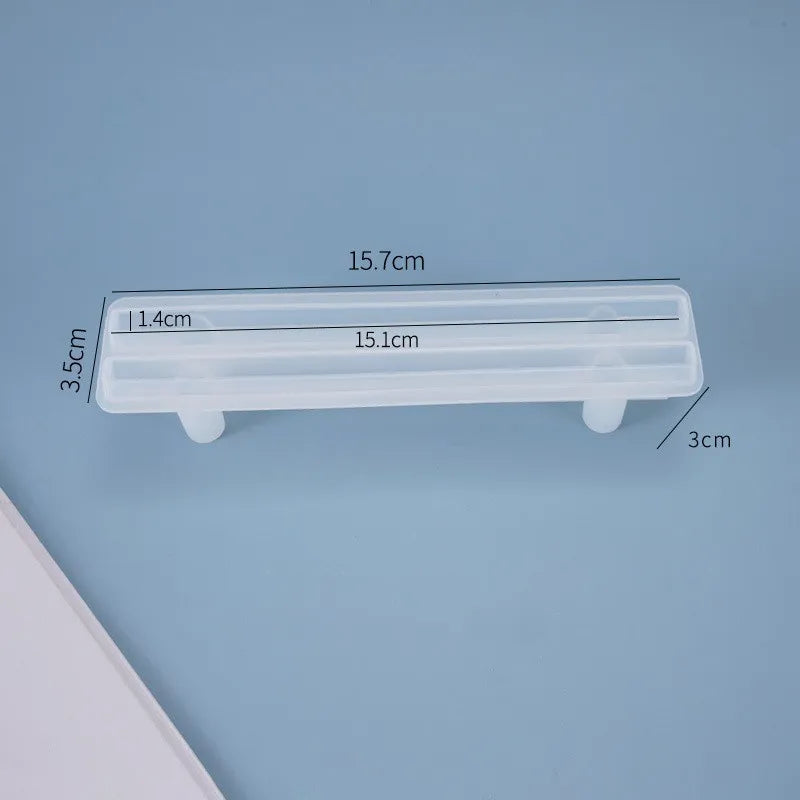 Große rechteckige Silikonform Teeteller Untersetzer Epoxidharz DIY Form