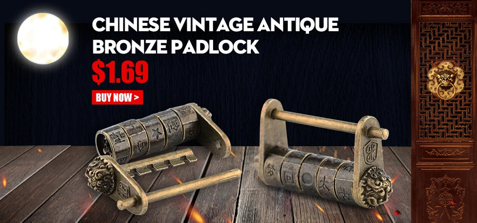 Antikes Zinklegierung Kombinationsschloss für Schmuckbox und Koffer