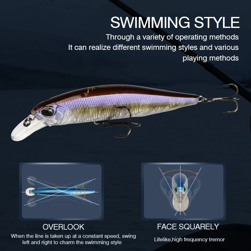 Minnow Wobbler Angelköder 14g Tiefe 80-150cm 24 Farben Auswahl