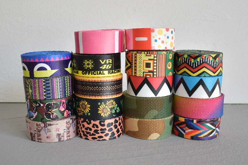 25 mm Gurtband 5 Yards bedruckt in 18 Farben für Taschen & Zubehör-Yabubest - Home & More