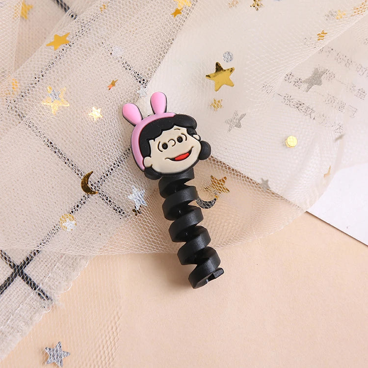Cartoon Kabelschutz für USB Ladekabel Datenkabel Kopfhörer Schutz Organizer