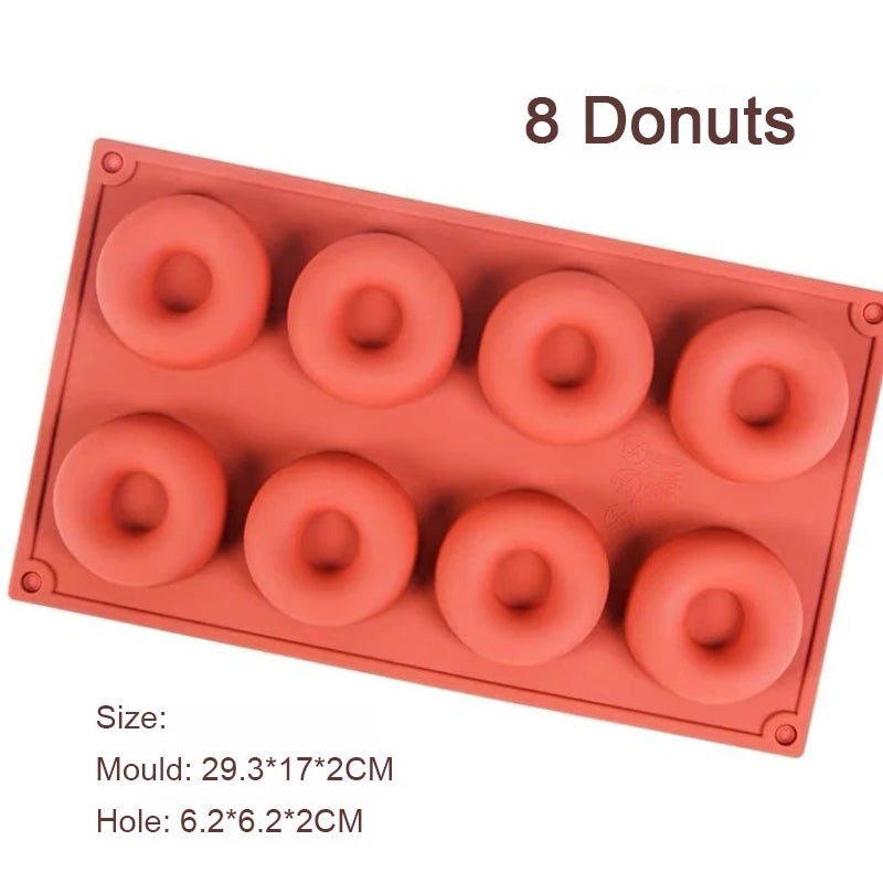 Vielseitige Silikon Backform für 3D Donuts Muffins Desserts