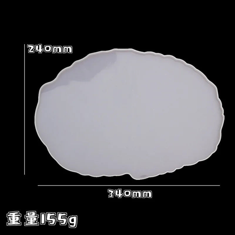 Silikonform dreischichtig für Obst Tee Untersetzer Epoxy Harz Kunst