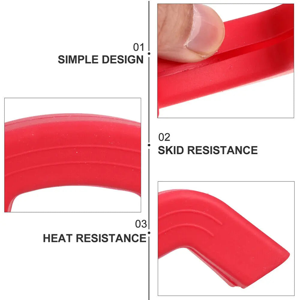 2er Set Hitzebeständige Silikon Griffabdeckungen für Kochgeschirr